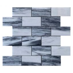 Emser Talento - Gris  2" x 4" Offset Marble Mosaic