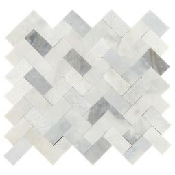Daltile Minute Mosaix - Stormy Mist Herringbone Groutless Mosaic