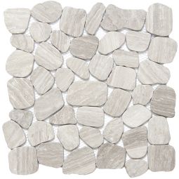 Emser Cultura - Cream Limestone Pebble Mosaic