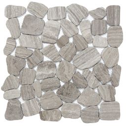 Emser Cultura - Gray Limestone Pebble Mosaic