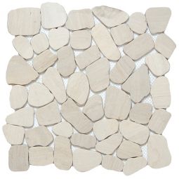 Emser Cultura - Ivory Marble Pebble Mosaic