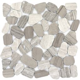 Emser Cultura - Taupe Marble Pebble Mosaic
