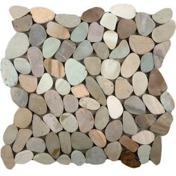 Emser Venetian - Pastel Blend Flat Pebble Mosaic