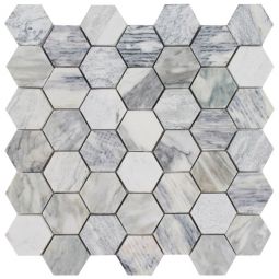 Tesoro Metropolitan Contempo - Oasis 2" Hex Multi Finish Mosaic