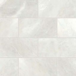 Bedrosians Iceberg White - 12" x 24" Brushed Marble Field Tile