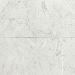 Bedrosians White Carrara - 12" x 24" Honed Floor & Wall Tile