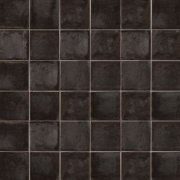 Bedrosians Vivace - Caviar 4" x 4" Gloss Porcelain Floor & Wall Tile