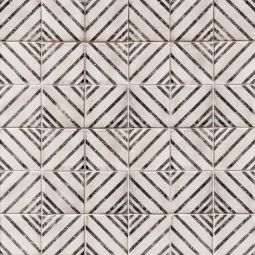 Bedrosians Vivace - Rice Motif 4" x 4" Gloss Decorative Tile