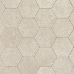 Bedrosians Materika - Sand Hexagon Matte Porcelain Mosaic