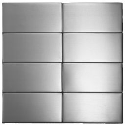 Neelnox New York - A-7 - 3" x 6"  Stainless Steel Mosaic