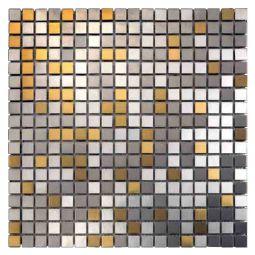 Neelnox Titanium - Z-43 Stainless Steel & Gold Mosaic