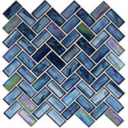 Zio Oceania - Cobalt Sea Herringbone Mosaic