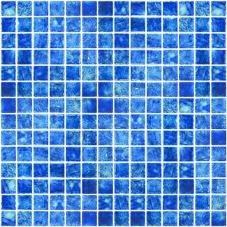 Tesoro Vanguard - Arrecife Blue 1" x 1" Glass Mosaic