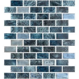 Tesoro Vanguard - Arrecife Grey 1" x 2" Glass Mosaic