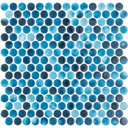 Tesoro Vanguard - Sena Penny Round Glass Mosaic