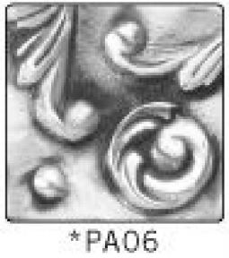 Solid Pewter Dots PA06 - 2" Ornamental-1 Relief Design