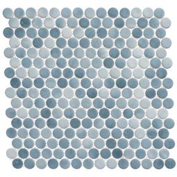 Zio Polka Dots - Seashore Waves Glass Mosaic