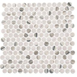 Zio Pixels - Dusted Ash Recycled Glass Mosaic