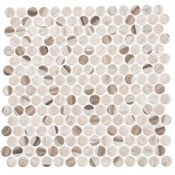 Zio Pixels - Speckled Taupe Recycled Glass Mosaic