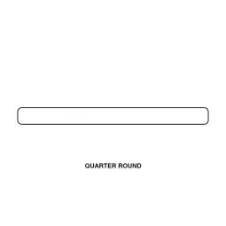 Tesoro Classic - White Matte Quarter Round