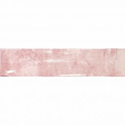 Zio Rain Drops - Pink Dew 3" x 12" Ceramic Wall Tile