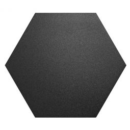 Tesoro Argos - Black Textured Hex 19" x 22" Porcelain Tile