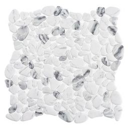 Zio Riverbed - Pebbly Shore Recycled Glass Mosaic