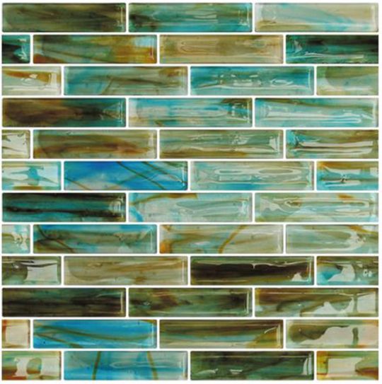 1 x 1 Glass Mosaic Sheet Tile