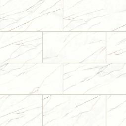 Bedrosians Shandar - Viber Red 12" x 24" Matte Porcelain Field Tile with Carving