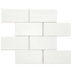 Soci Chateau Bricks - White 3" x 6" Brick Mosaic