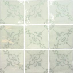 Soci Fado - 5" x 5" Gray Moura Deco Ceramic Tile