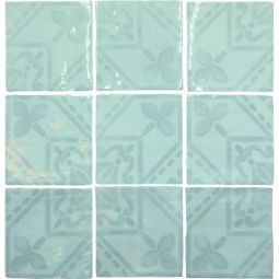 Soci Fado - 5" x 5" Sky Tavares Deco Ceramic Tile