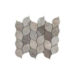 Tesoro Metropolitan City Gray - Leaf Polished Marble Mosaic