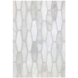 Tesoro Metropolitan Contempo - Carrara Diamond Hex Multi Finish Mosaics