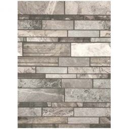 Tesoro Contempo - City Gray Multi Finish Random Linear Mosaics