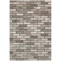 Tesoro Contempo - City Gray 5/8"X2" Multi Finish Strips Mosaics