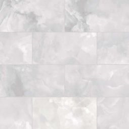 Bedrosians Gemma - White Onyx 12" x 24" Honed Porcelain Field Tile