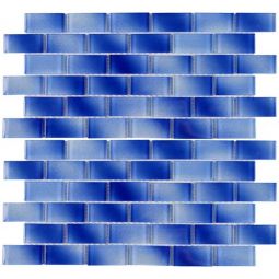 Tesoro Alpha - Cobalt 1" x 2" Glass Mosaic