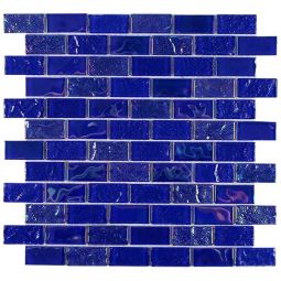 Tesoro Mercury - Cobalt 1" x 2" Glass Mosaic