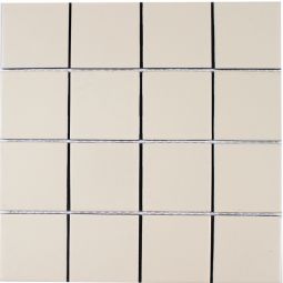 Tesoro Gallery Porcelain Mosaics - Biscuit 3" x 3" Textured Mosaic