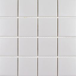 Tesoro Gallery Porcelain Mosaics - Light Grey 3" x 3" Textured Mosaic