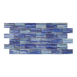 Tesoro Rainbow - Indigo 1" x 2" Glass Mosaic