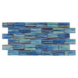 Tesoro Rainbow - Ocean 1" x 2" Glass Mosaic
