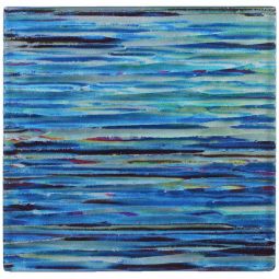 Tesoro Rainbow - Ocean 6" x 6" Glass Tile