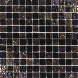 Tesoro Treasure - Blackstone 1" x 1" Glass Mosaics