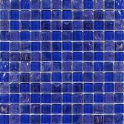 Tesoro Treasure - Cobaltstone 1" x 1" Glass Mosaics