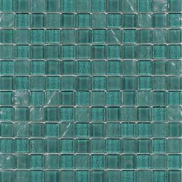Tesoro Treasure - Greenstone 1" x 1" Glass Mosaics