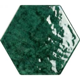 Tesoro Esamarine - Verde Hexagon Glossy Ceramic Tile