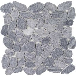 Tesoro Beachstones - Grey Sliced Mosaic