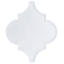 Zio Versailles - White Tulip Frosted Glass Tile